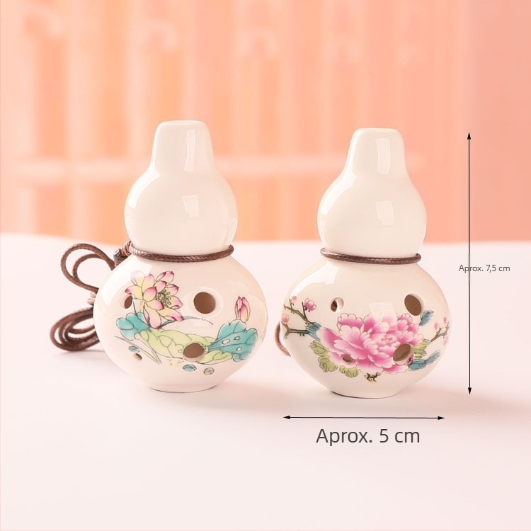 Ocarina, model zytd-015, pachet unic, include șnur premium și partituri muzicale, marcă Early Summer Ceramics