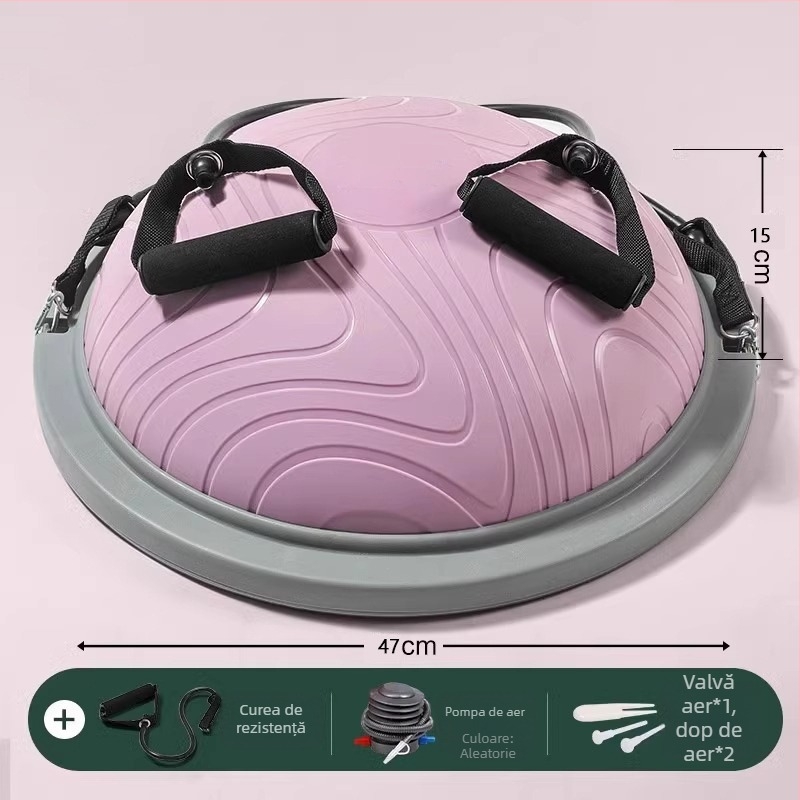 minge de yoga din ABS, minge semi-sferică pentru echilibru, antrenament de nucleu și pilates