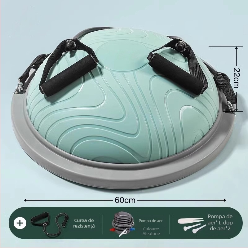 minge de yoga din ABS, minge semi-sferică pentru echilibru, antrenament de nucleu și pilates