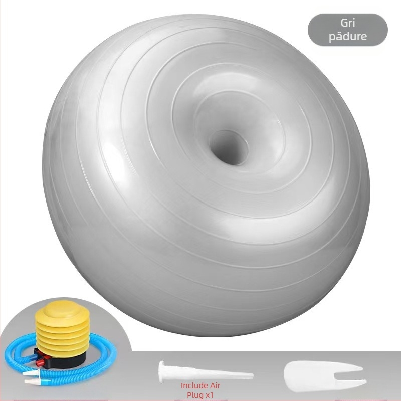 Minge de yoga PVC, formă gogoașă îngroșată, 900 g, pentru fitness și stabilitate postnatală