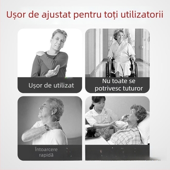 Dispozitiv de tracțiune pentru reabilitare membru superior, articulația umărului, cu sistem de rol și inel — grosime perete 1 mm, diametru exterior 1 mm, diametru ax 1 mm, rază canelă frânghie 1 mm, cod produs bzeSDkNT