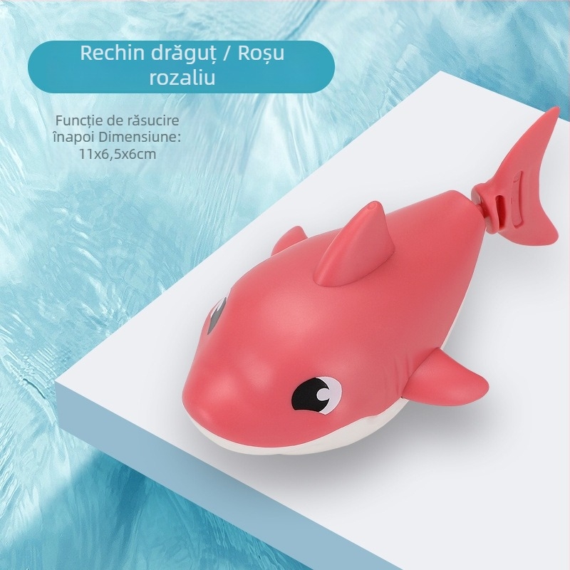 Set de jucării pentru baie pentru copii: girafă desen animat și rață pentru joacă în apă, cu lingură de apă care se rotește – Material plastic, pentru 3–6 ani, ambalaj sigilat, personalizare cu logo