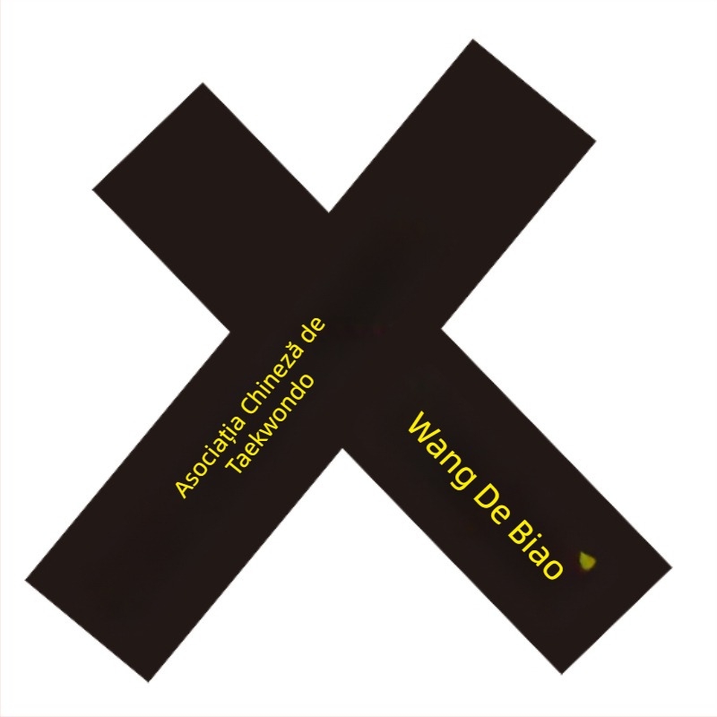 Centură Taekwondo pentru adulți cu nume brodat și gravură – țesătură din bumbac 85% cu căptușeală din amestec de in 85% – potrivită pentru Taekwondo