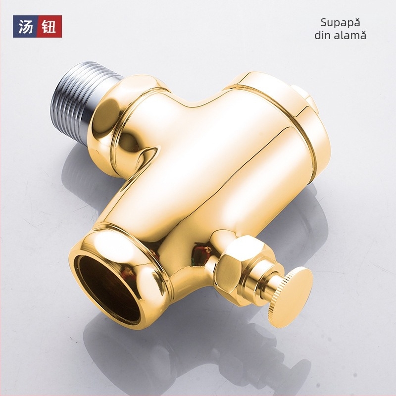 Valvă de spălare încastrată în perete pentru toaletă de tip squat, reglaj cu apă întârziat de 1 inch, comutator pedala, model 311B, cupru