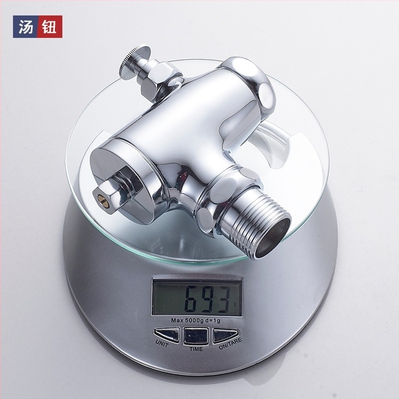 Valvă de spălare încastrată în perete pentru toaletă de tip squat, reglaj cu apă întârziat de 1 inch, comutator pedala, model 311B, cupru