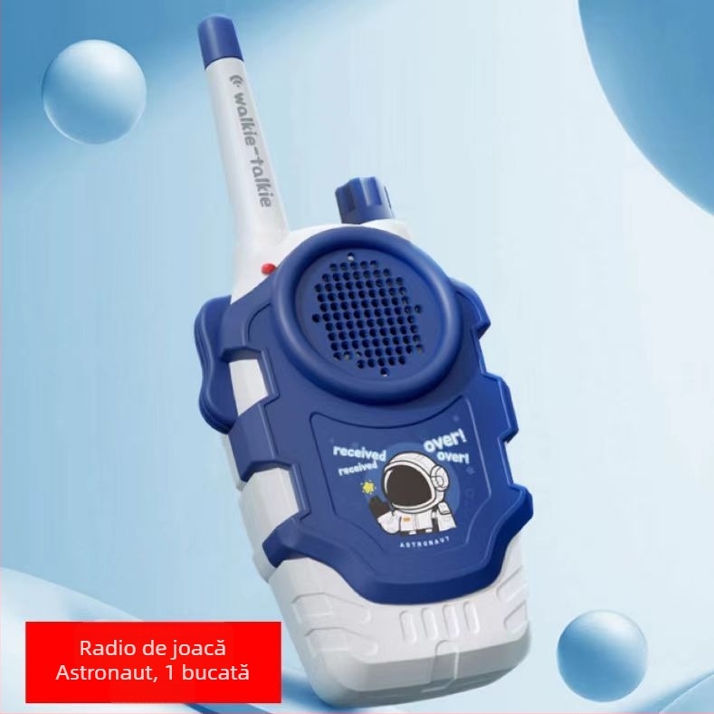 Walkie-Talkie pentru copii cu recunoaștere vocală, alimentat cu baterii, carcasă din plastic, ideal pentru comunicarea părinte-copil (7–14 ani)