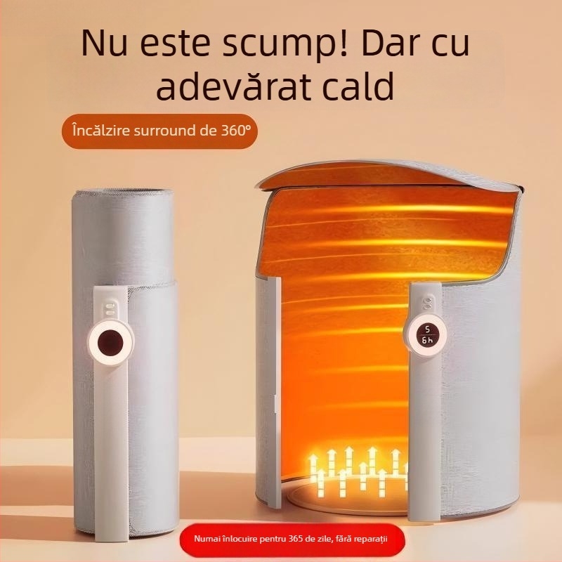 Covoraș încălzitor pentru picioare sub birou - funcționare mecanică, alimentare prin priză, 170V, universal