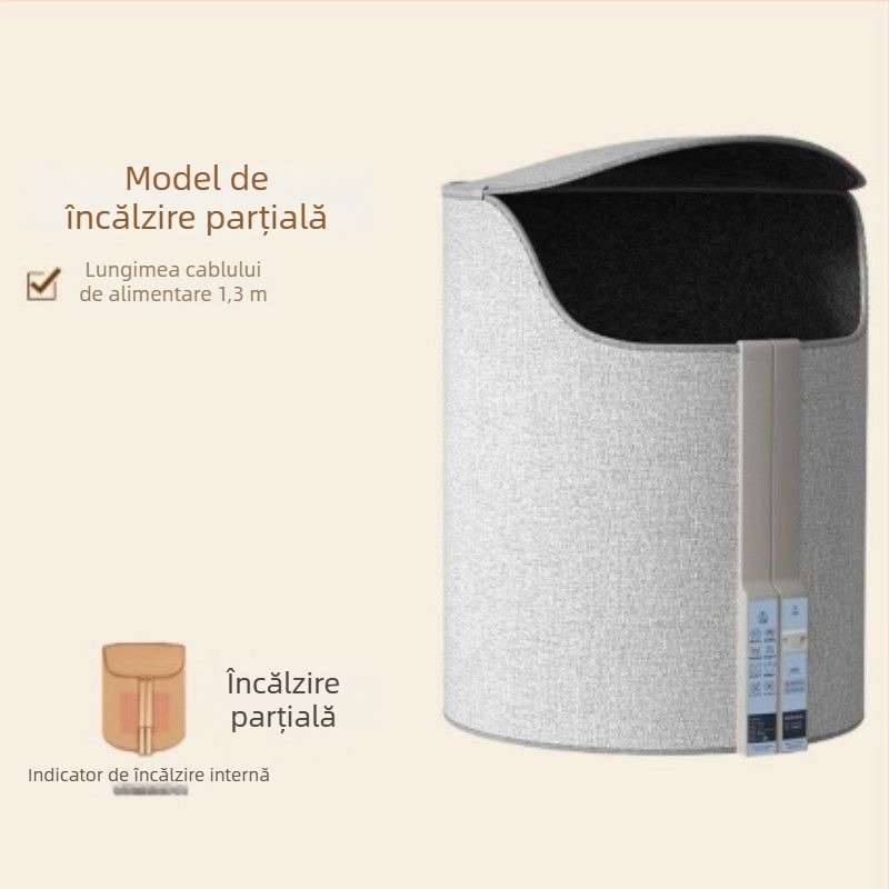 Covoraș încălzitor pentru picioare sub birou - funcționare mecanică, alimentare prin priză, 170V, universal