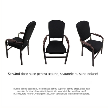 Husă pentru scaun, poliester, formă circulară, rezistentă la apă și antiderapantă, stil modern minimalist