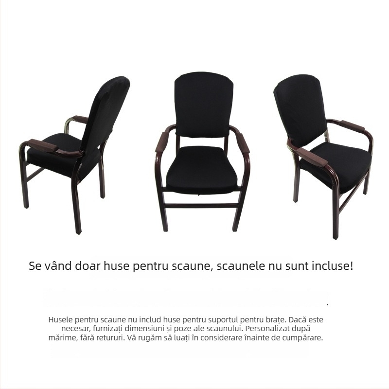 Husă pentru scaun, poliester, formă circulară, rezistentă la apă și antiderapantă, stil modern minimalist
