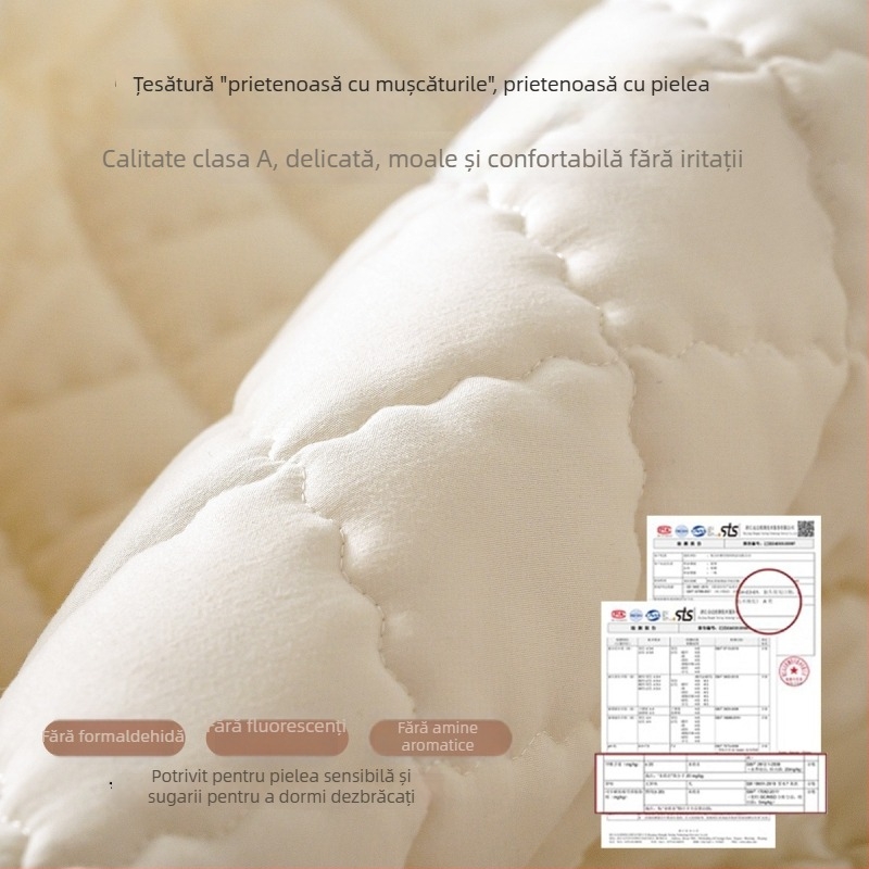 Protecție impermeabilă pentru saltea cu husă quiltată - cearșaf elastic, pentru o persoană, vară