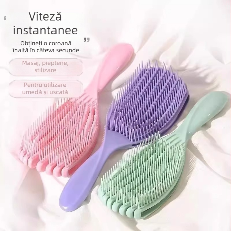 Pengyi Pieptene de masaj pentru femei – fără noduri, masaj scalp, descurcare facilă
