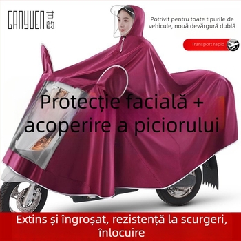 Poncho pentru bicicletă, țesătură PVC, subțire, strat PU impermeabil, imprimare logo posibil