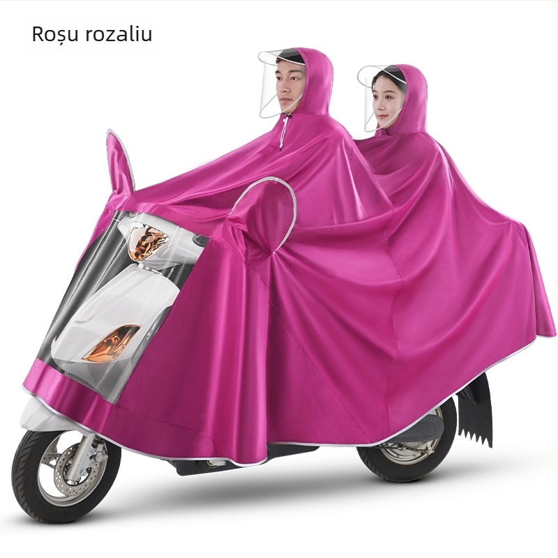 Poncho pentru bicicletă, țesătură PVC, subțire, strat PU impermeabil, imprimare logo posibil