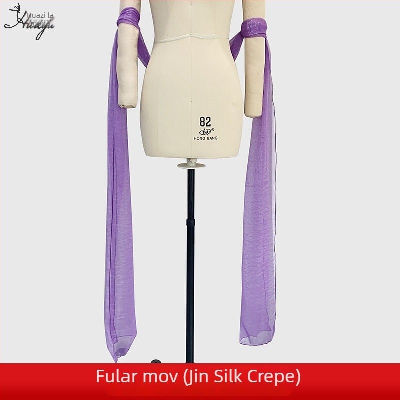 Șal Hanfu pentru femei – costum antic, pentru reprezentații de dans, panglică lungă, amestec Spandex 50-70%, vara 2025