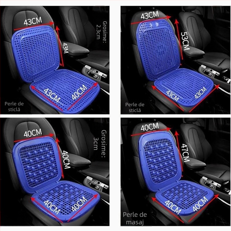 Perne de șezut auto, PVC respirabil, pentru camion mic, forklift și excavator; piesă unică