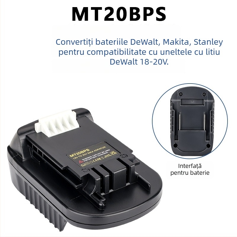 Adaptor DM18M pentru bateria Dewei 18-20V către uneltele Makita, convertor 5V 2.1A