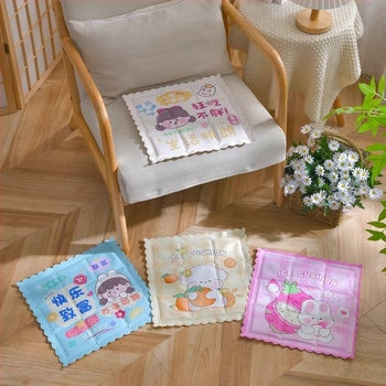 Padă de răcire din PVC, umplută cu apă, stil desen animat, 0,6 kg, pentru prevenirea insolației și răcire