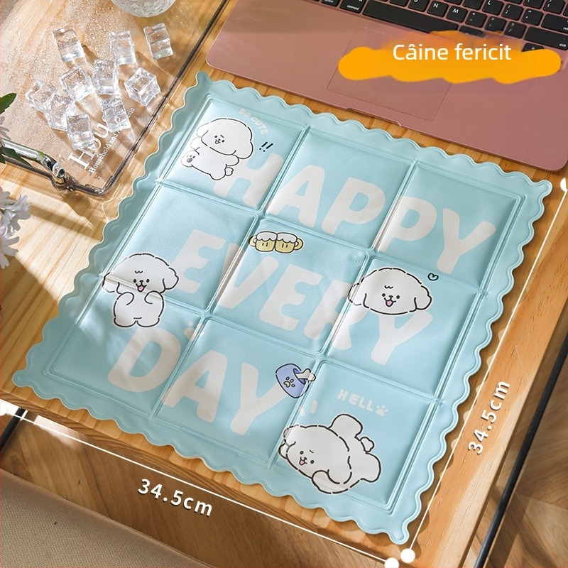 Padă de răcire din PVC, umplută cu apă, stil desen animat, 0,6 kg, pentru prevenirea insolației și răcire