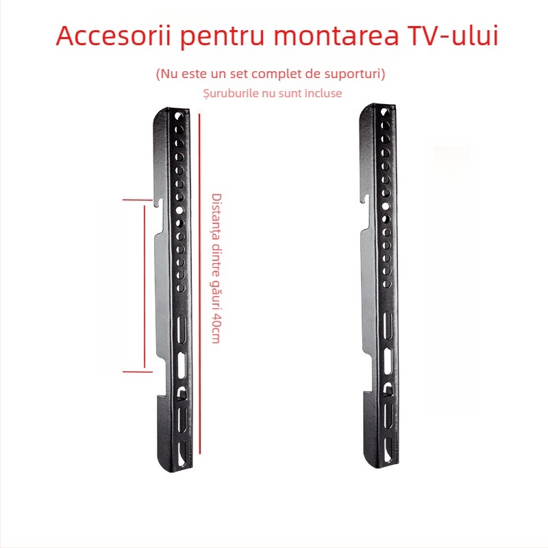 Accesoriu pentru montaj TV pe perete — placă cu cârlig, capacitate 11–15 kg, suport din fier, compatibil cu montaj pe perete, control mecanic