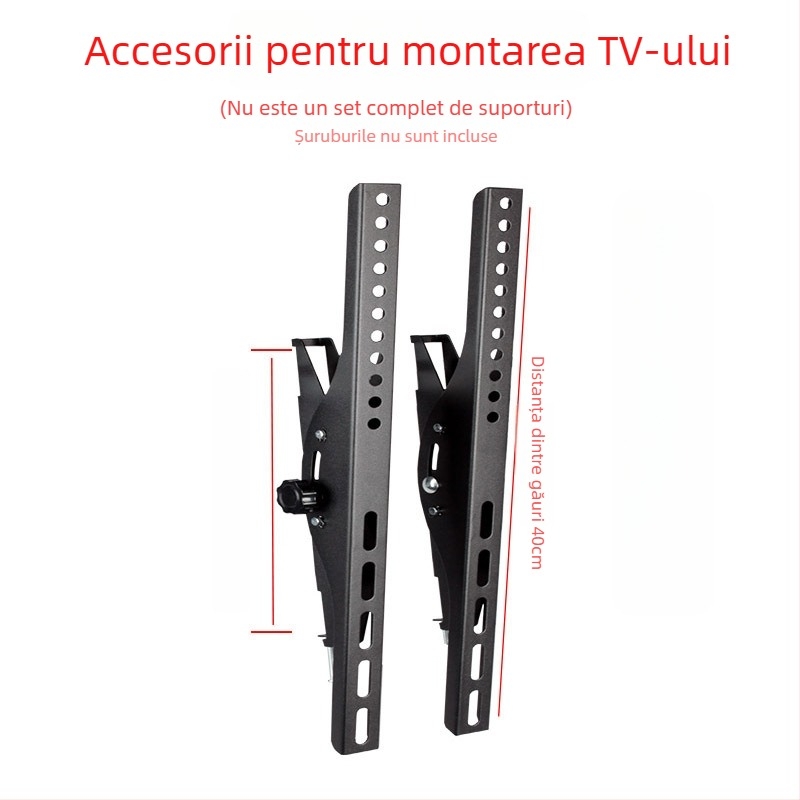 Accesoriu pentru montaj TV pe perete — placă cu cârlig, capacitate 11–15 kg, suport din fier, compatibil cu montaj pe perete, control mecanic