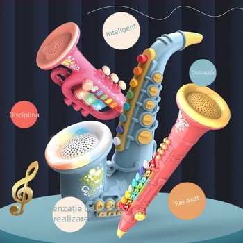 Jucărie muzicală cu instrument de suflat iluminat — Yitong, pentru copii 4–6 ani