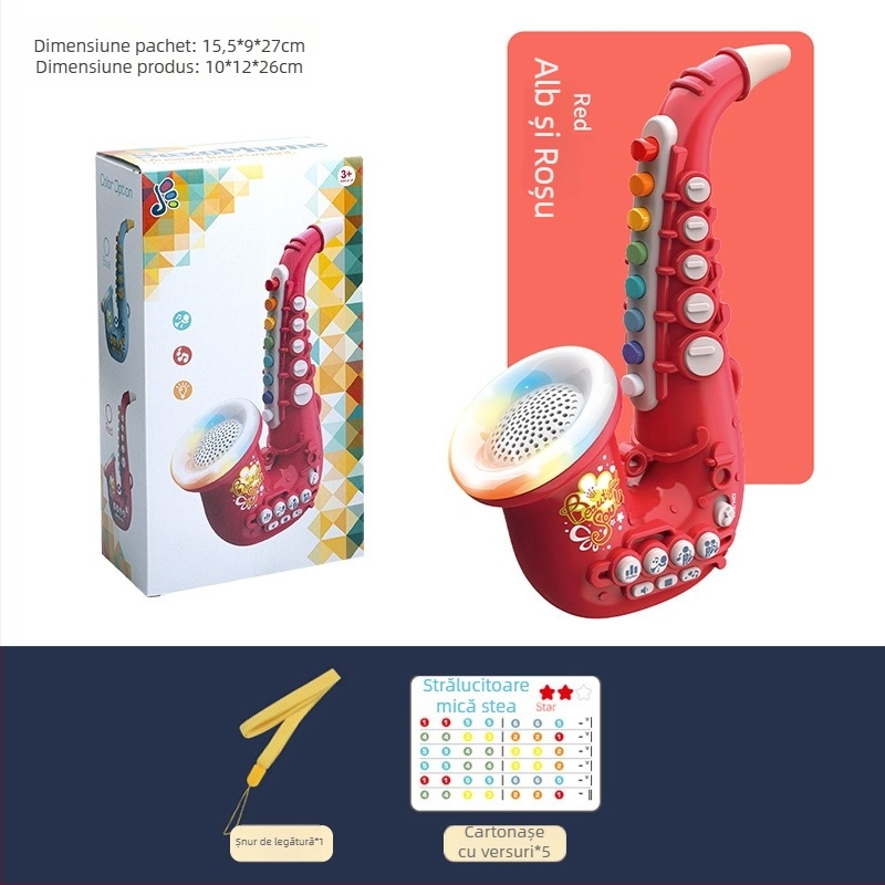 Jucărie muzicală cu instrument de suflat iluminat — Yitong, pentru copii 4–6 ani