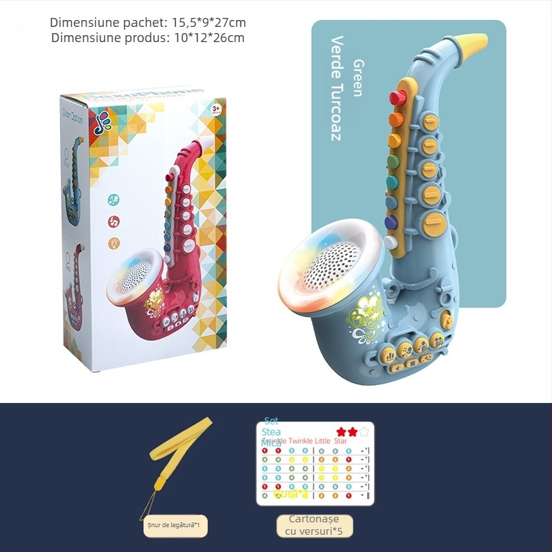 Jucărie muzicală cu instrument de suflat iluminat — Yitong, pentru copii 4–6 ani