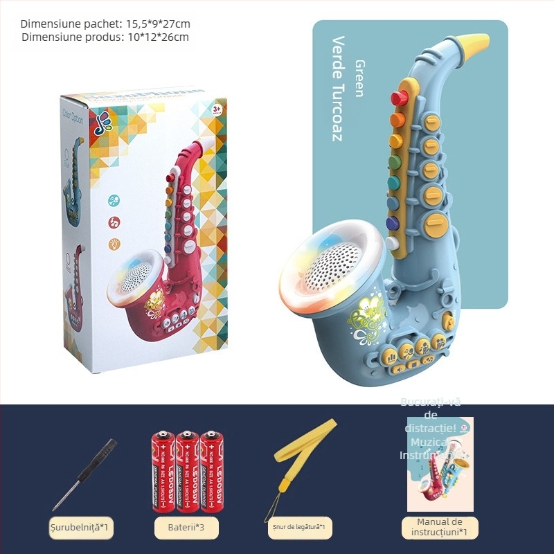 Jucărie muzicală cu instrument de suflat iluminat — Yitong, pentru copii 4–6 ani