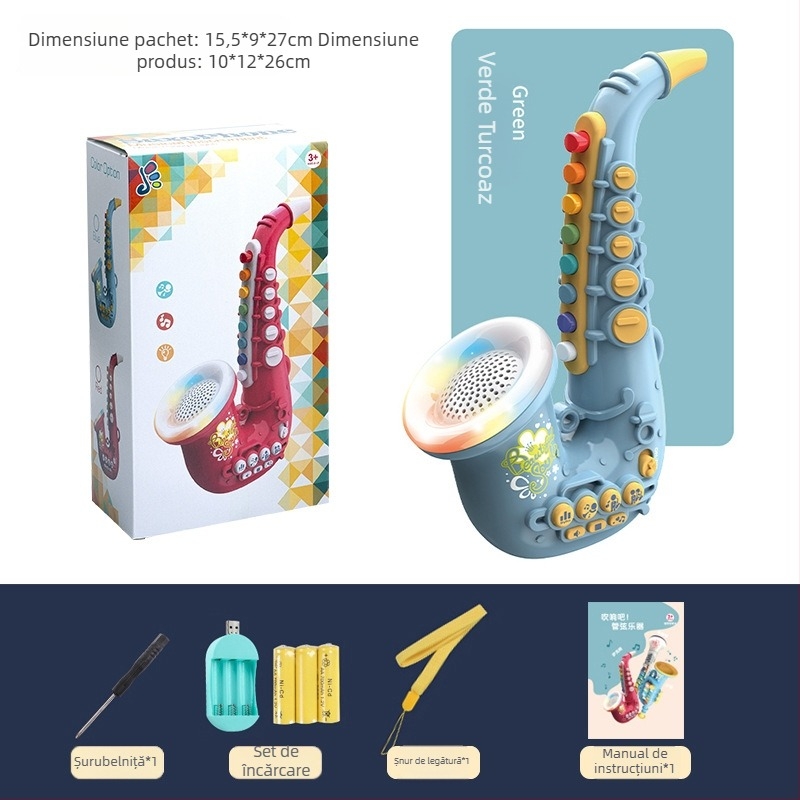 Jucărie muzicală cu instrument de suflat iluminat — Yitong, pentru copii 4–6 ani