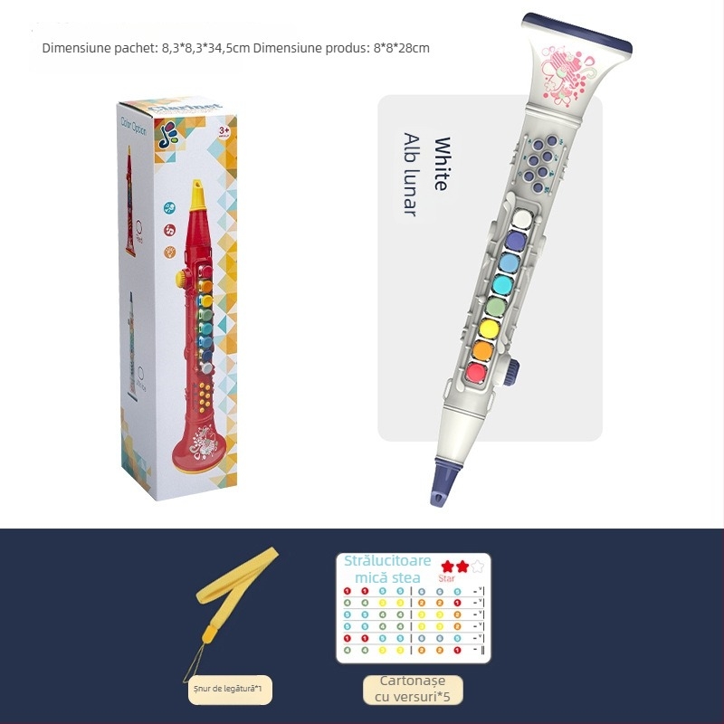 Jucărie muzicală cu instrument de suflat iluminat — Yitong, pentru copii 4–6 ani