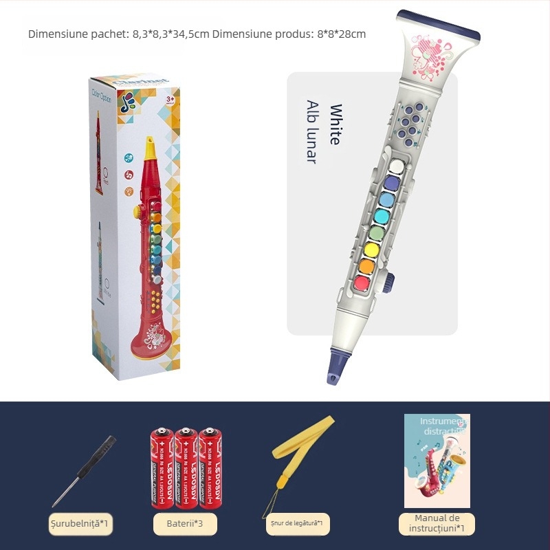 Jucărie muzicală cu instrument de suflat iluminat — Yitong, pentru copii 4–6 ani