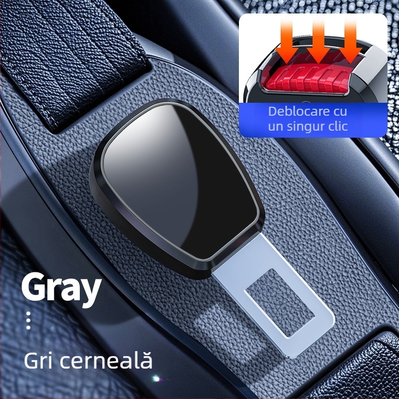 Extender pentru centură auto din aliaj, cu conector pentru limbă — personalizabil, imprimare logo