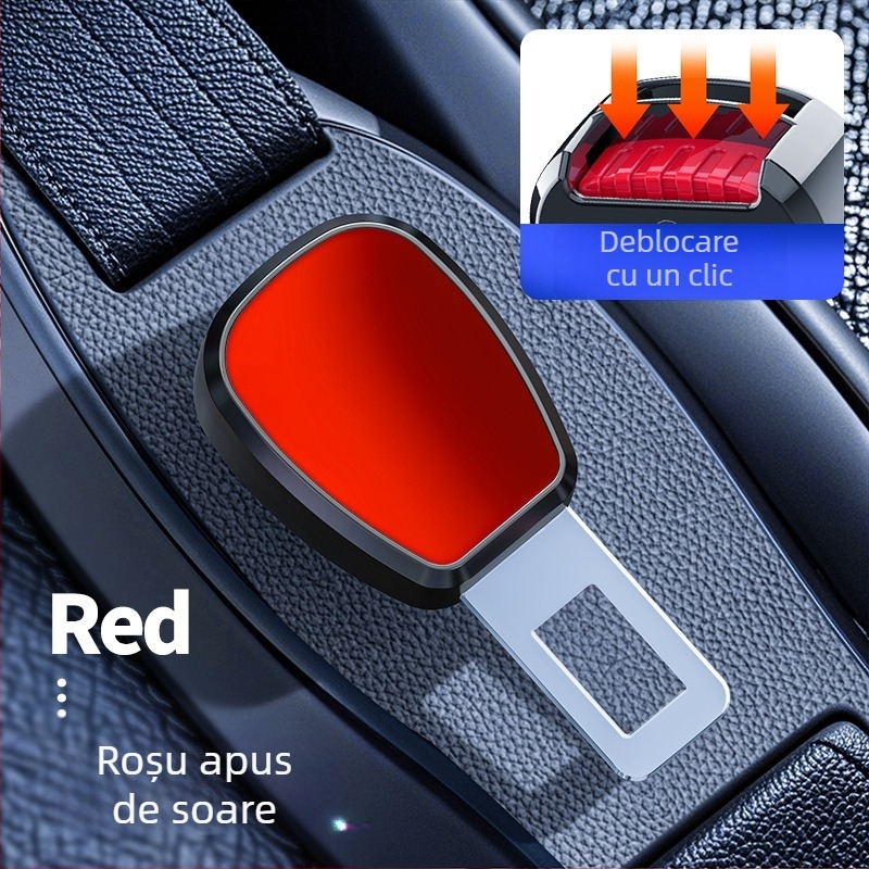 Extender pentru centură auto din aliaj, cu conector pentru limbă — personalizabil, imprimare logo