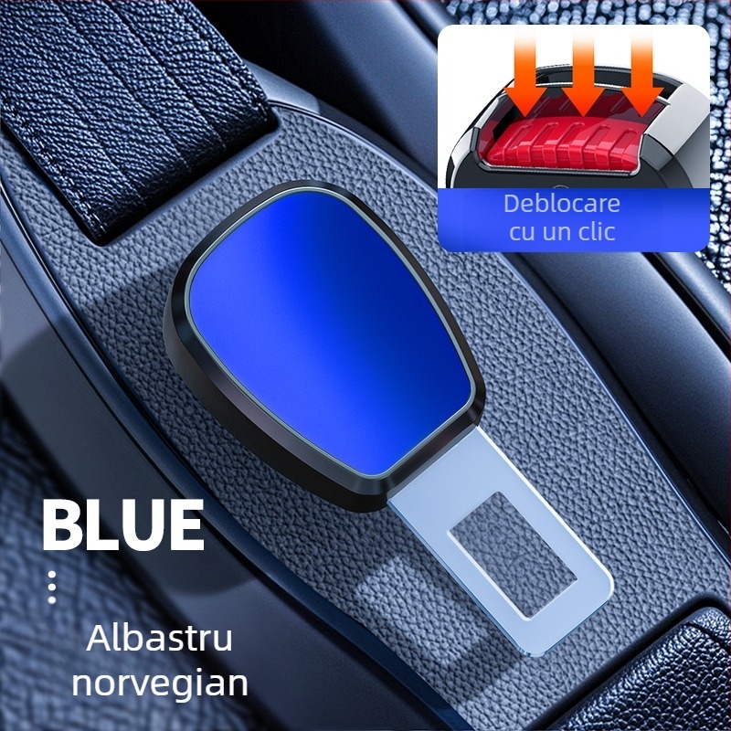 Extender pentru centură auto din aliaj, cu conector pentru limbă — personalizabil, imprimare logo