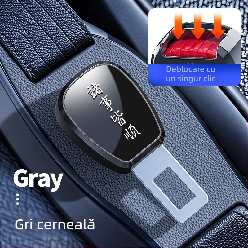 Extender pentru centură auto din aliaj, cu conector pentru limbă — personalizabil, imprimare logo