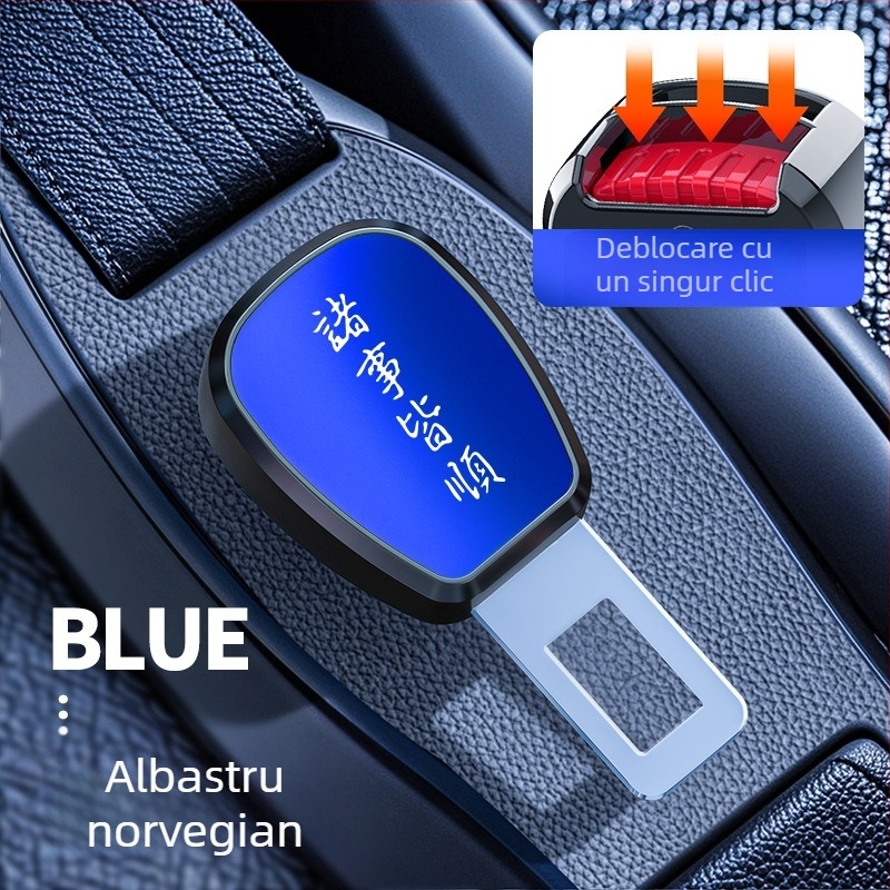 Extender pentru centură auto din aliaj, cu conector pentru limbă — personalizabil, imprimare logo