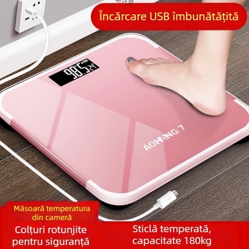Cântar electronic de corp cu măsurare a grăsimii; utilizare generală pentru adulți; capacitate maximă: 1; alimentare: detalii