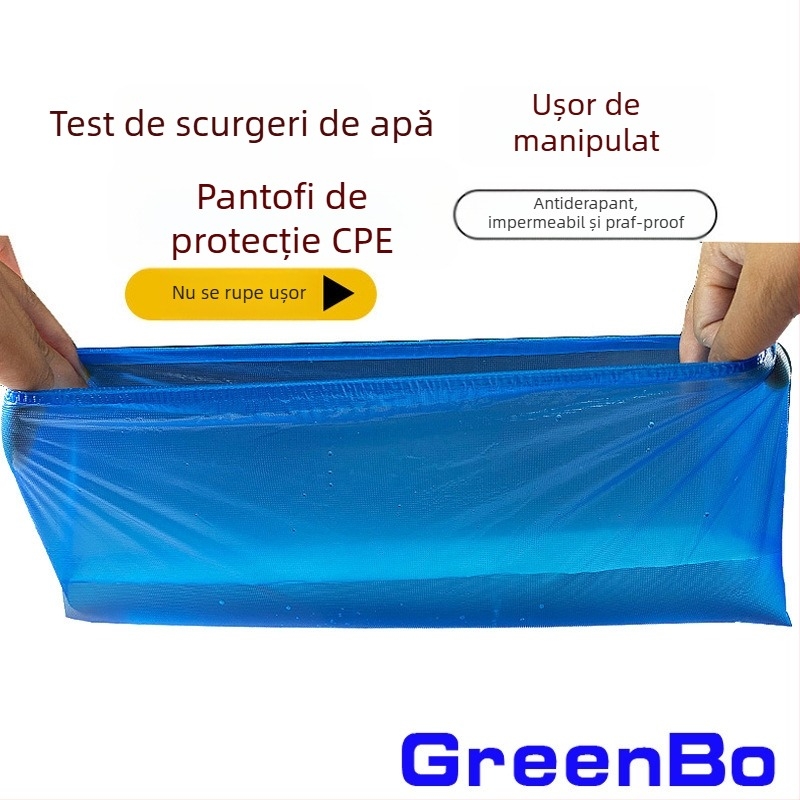 Capace pentru încălțăminte de unică folosință din material nețesut, îngroșate – praf, impermeabile, împotriva nămolului, rezistente la uzură și antiderapante, 3 g grosime