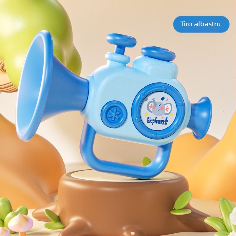 Set educațional muzical pentru sugari — Rattle, Hand Drum, Harmonica, Horn; Plastic; Vârsta 0–3 ani; Certificare 3C 2023152202045944