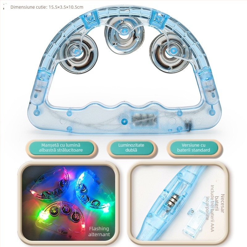 Set educațional muzical pentru sugari — Rattle, Hand Drum, Harmonica, Horn; Plastic; Vârsta 0–3 ani; Certificare 3C 2023152202045944