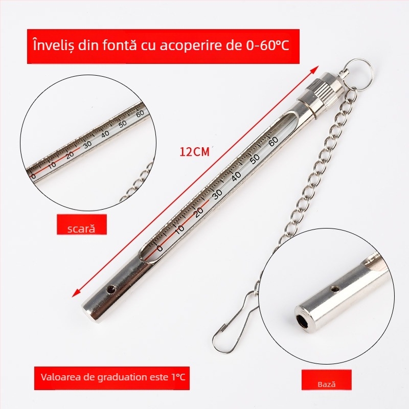 Termometru minier cu husă din cupru și husă din oțel inoxidabil pentru temperatura apei (Material: Alte; Origine: Alte; Neimportat; Categorie: Alte; Funcție: Alte)