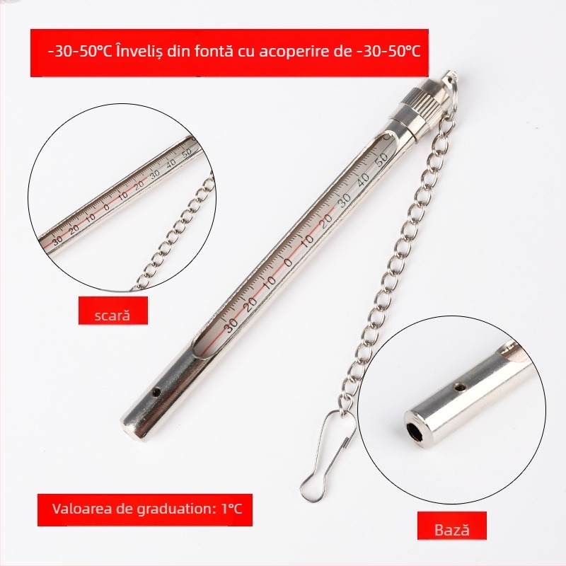 Termometru minier cu husă din cupru și husă din oțel inoxidabil pentru temperatura apei (Material: Alte; Origine: Alte; Neimportat; Categorie: Alte; Funcție: Alte)