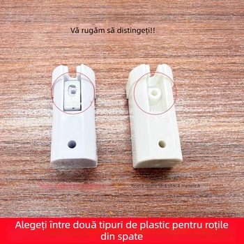 Set role ușă pliabilă: roată superioară și rolă inferioară pentru uși pliabile de baie/bucătărie, accesorii din plastic, stil modern minimalist