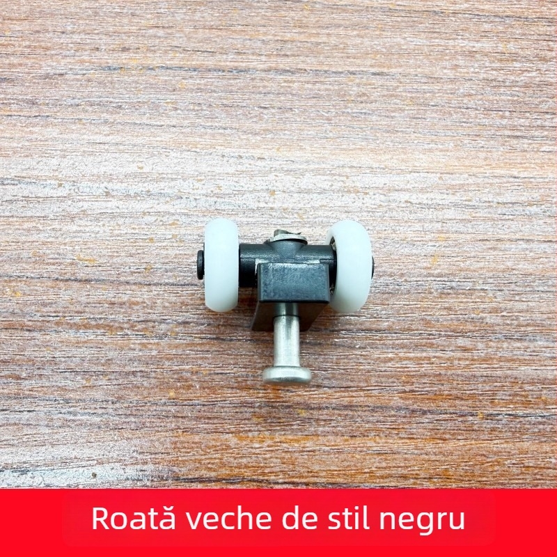 Set role ușă pliabilă: roată superioară și rolă inferioară pentru uși pliabile de baie/bucătărie, accesorii din plastic, stil modern minimalist