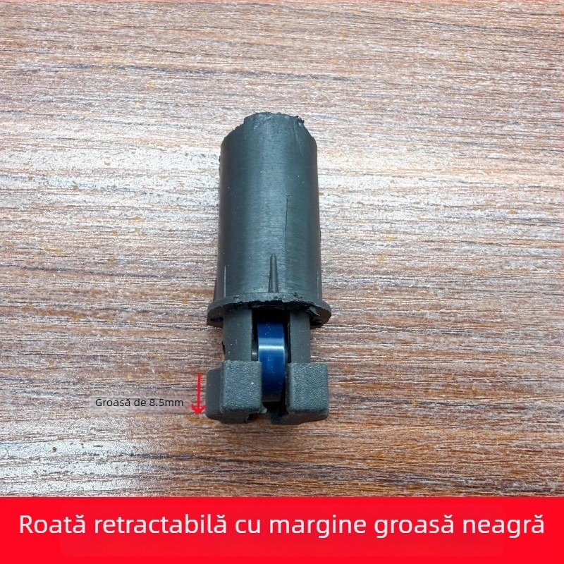 Set role ușă pliabilă: roată superioară și rolă inferioară pentru uși pliabile de baie/bucătărie, accesorii din plastic, stil modern minimalist