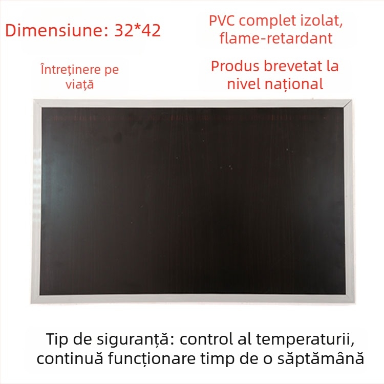 Talpă încălzită din piele naturală, alimentare USB, plug-in, papuci de casă unisex