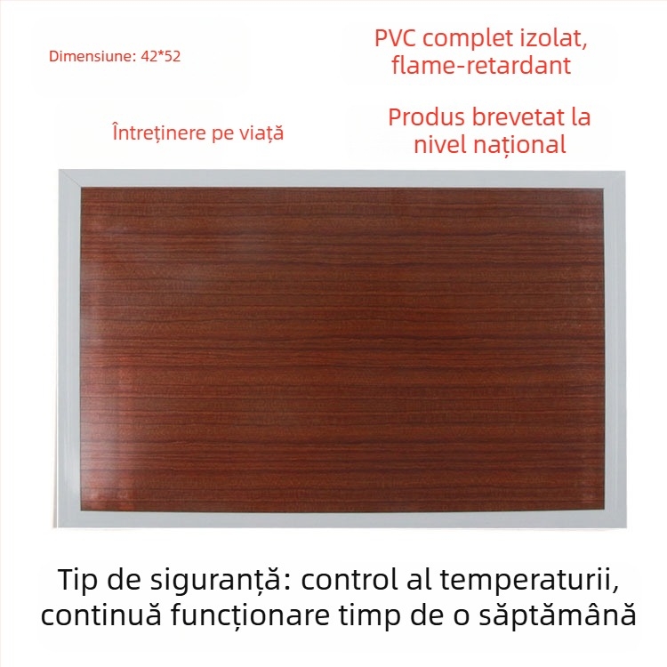 Talpă încălzită din piele naturală, alimentare USB, plug-in, papuci de casă unisex