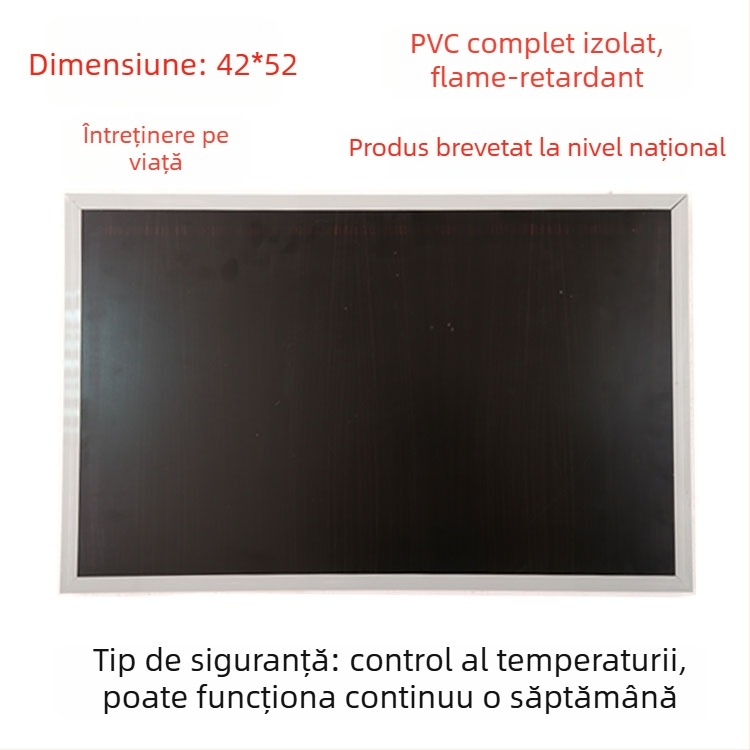 Talpă încălzită din piele naturală, alimentare USB, plug-in, papuci de casă unisex