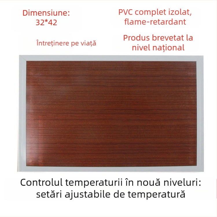 Talpă încălzită din piele naturală, alimentare USB, plug-in, papuci de casă unisex